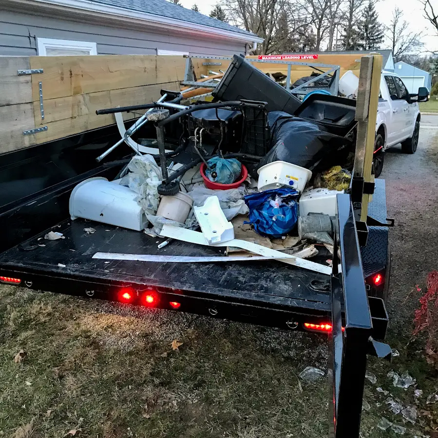 Roll-off dumpster delivered to a residential driveway in Sinking Spring
